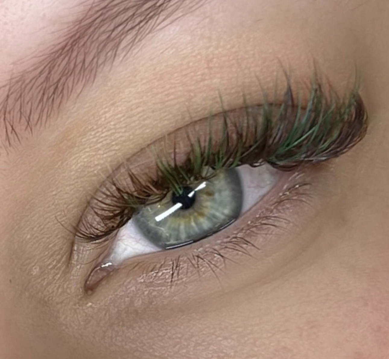 Lash set closeup